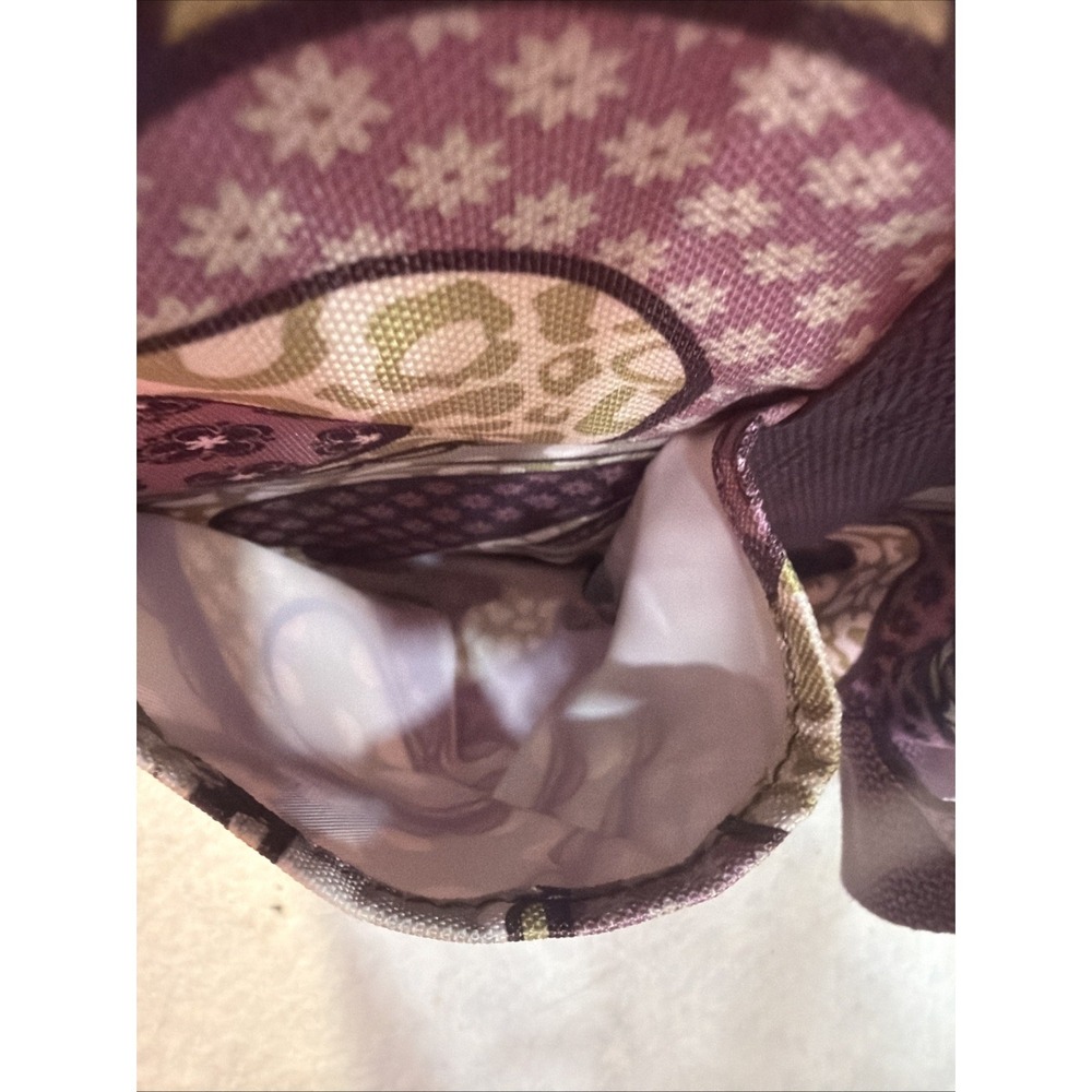 Thirty-One Organizing Utility Tote Retired Patchwork Paisley Bag Purple New - Picture 2 of 10